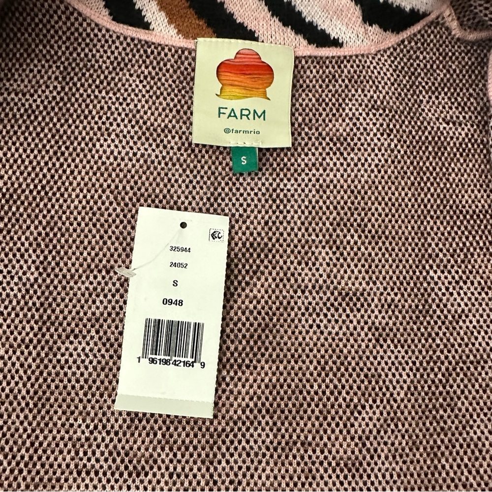 Farm Rio Glam Tapestry Jacquard Cardigan Small - Picture 11 of 13